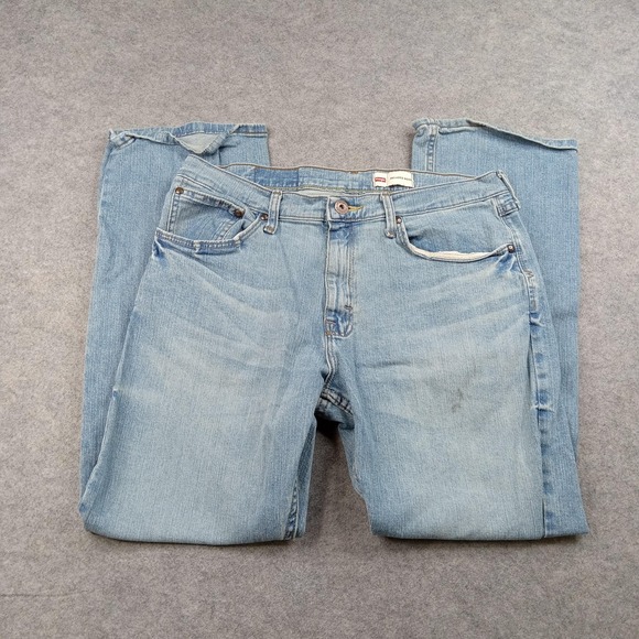 Wrangler Other - Wrangler Jeans Mens‎ 33x30 Relaxed Boot Light Wash Blue Bootcut Stretch Denim